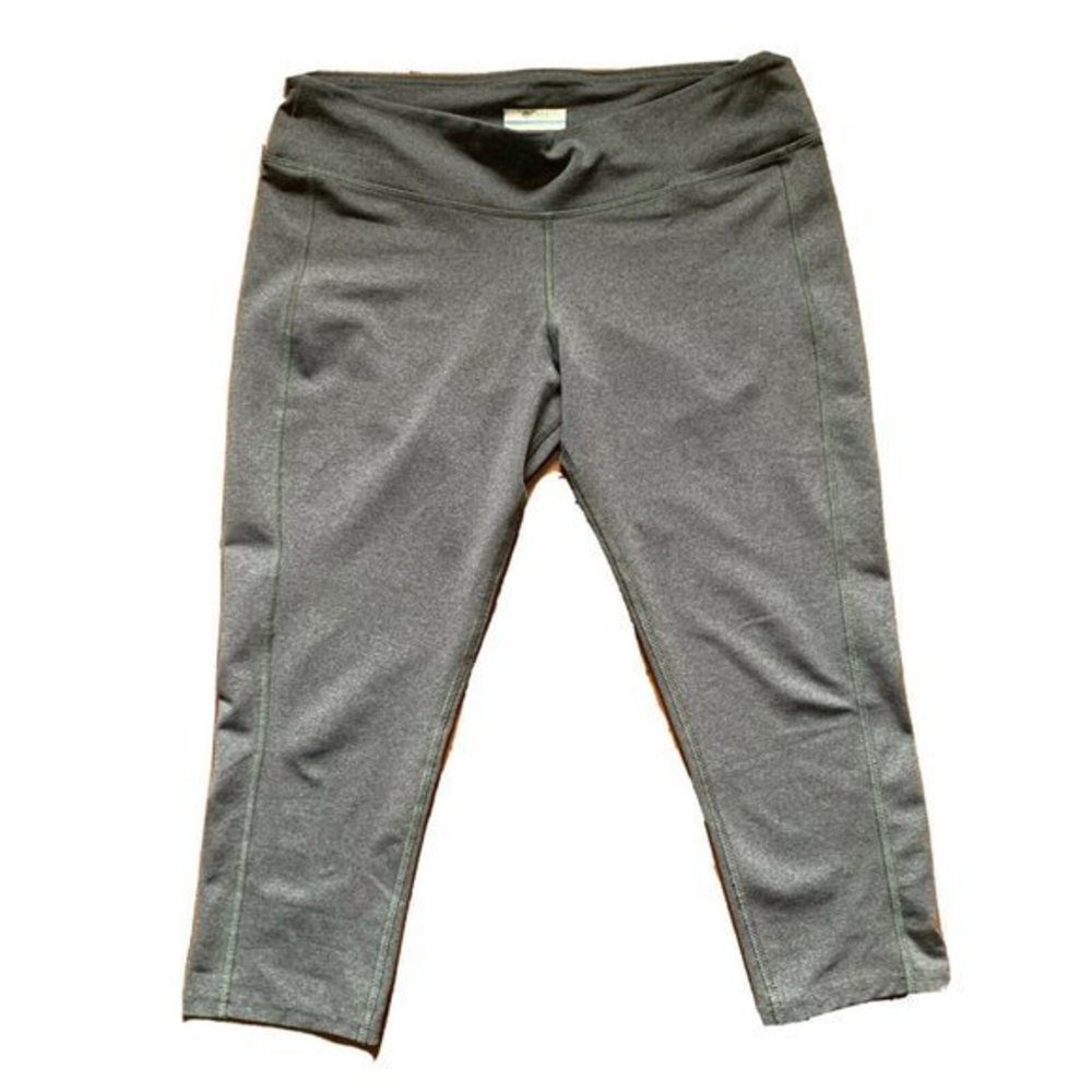 COLUMBIA SPORTSWEAR Women's Stretch‎ Waist Gray Logo Legging Size Medium